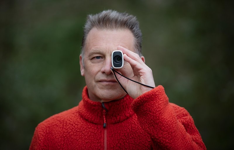 Chris Packham with the Canon PowerShot ZOOM